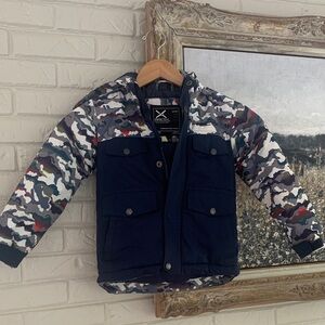 Arctix Kids Camo Puffer Navy Jacket